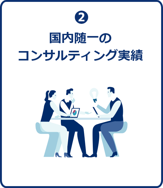 国内随一のコンサルティング実績