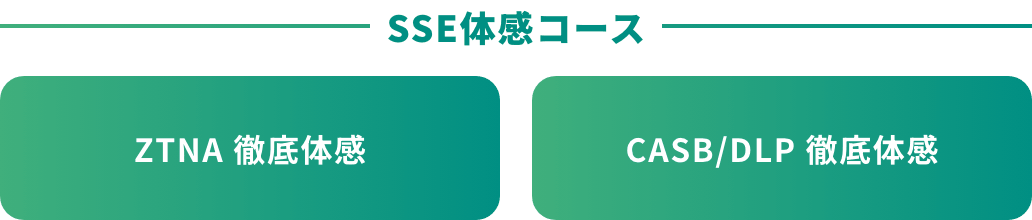 SSE体感コース。ZTNA 徹底体感、CASB/DLP 徹底体感