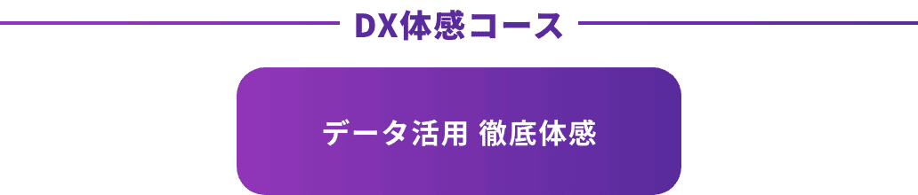 DX体感コース。データ活用 徹底体感